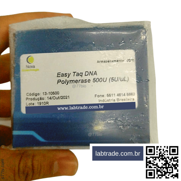 Easy Taq DNA Polymerase (recombinante) - Concentração: 5 U/µL - 500U - 13-10500 | -20°C