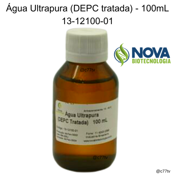 Água ultrapura DEPC tratada - 100mL