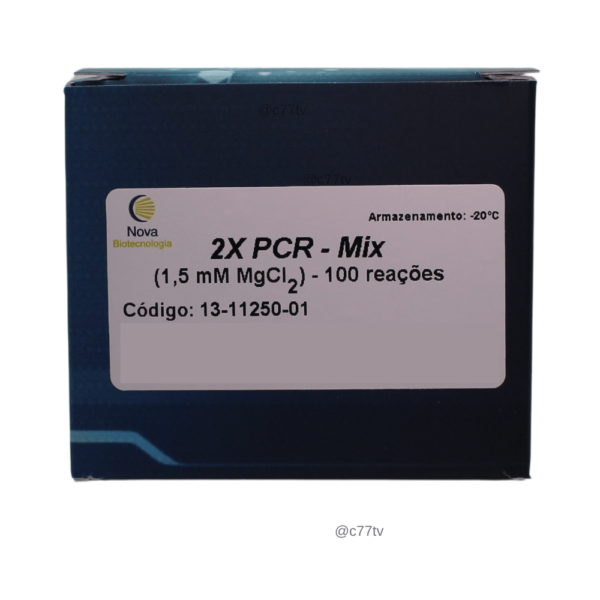 PCR-Mix 2X concentrada (MgCl2 [1,5 mM], Taq 0,5U, dNTPs [200µM] - 100 reações de v. f. 50 µL) volume total: 2,5mL  |  13-11250-01