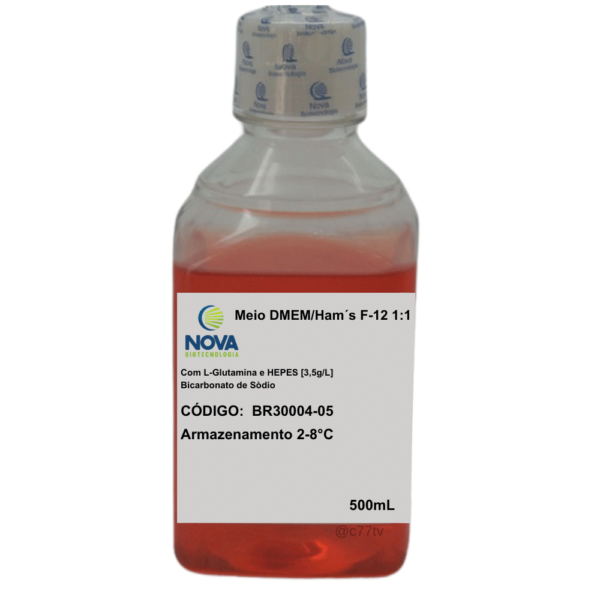 DMEM/Ham´s F-12 - com L-Glutamina e HEPES [3,5g/L] - 500mL  - BR30004-05