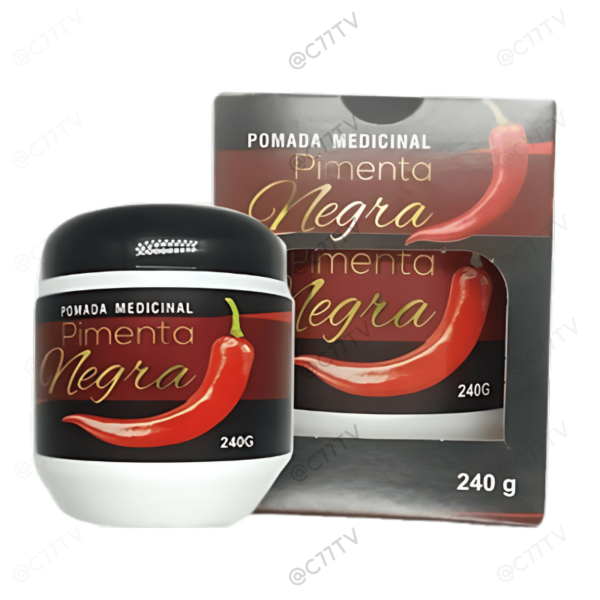 Pomada Massageadora Pimenta Negra Apinil - 240g