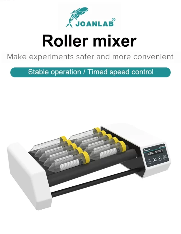 Misturador Horizontal RM-6Pro JOANLAB para Tubos de Sangue – Equipamento Laboratorial Digital com Velocidade Ajustável de 20 a 80 rpm - Image 10