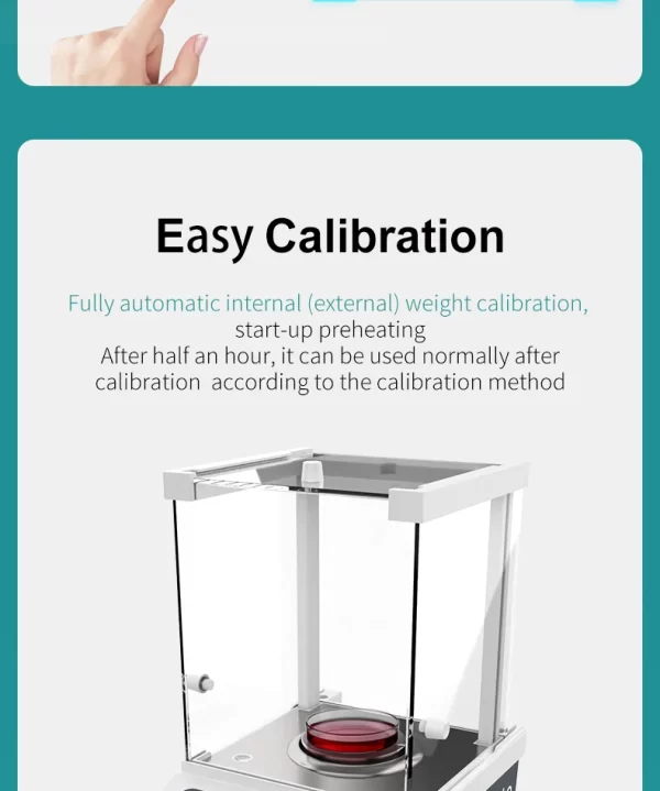 Balança Analítica de Laboratório Digital – Microbalança de Precisão 0,0001g, Capacidade 120g/220g - Image 21