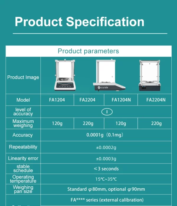 Balança Analítica de Laboratório Digital – Microbalança de Precisão 0,0001g, Capacidade 120g/220g - Image 17